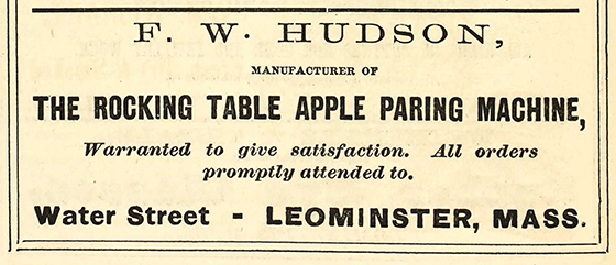 Rocking Table Apple Parer Ad 1876