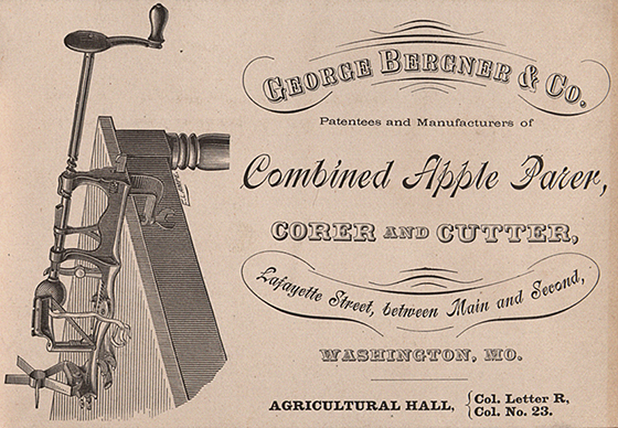 Bergner Trade Card 1876 World Fair