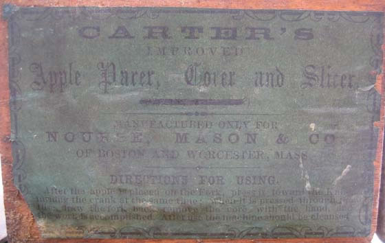 Carter Paper Label