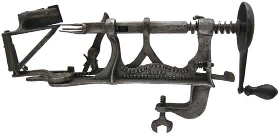 Image of Bergner Apple & Peach Parer Patented May  29, 1877