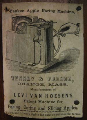 Image of Yankee Apple Paring Machine Paper Label