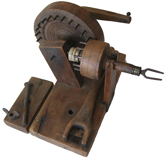Iron-peg table-mount